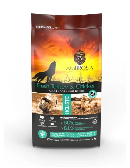 Pienso Ambrosia pavo fresco y pollo Pienso Ambrosia pavo fresco y pollo